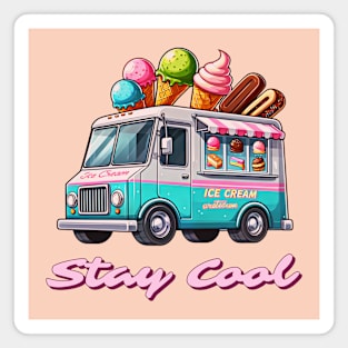 Stay Cool, ice cream truck design Magnet